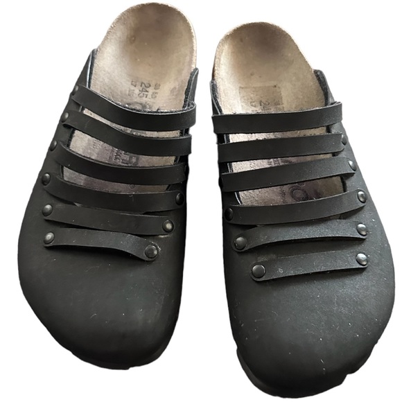 Birkenstock Shoes - Alpro by Birkenstock Black Strappy Mule Clog, size 38, GUC